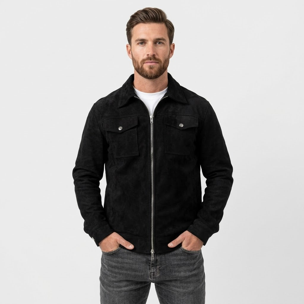 Veste en daim Ascot