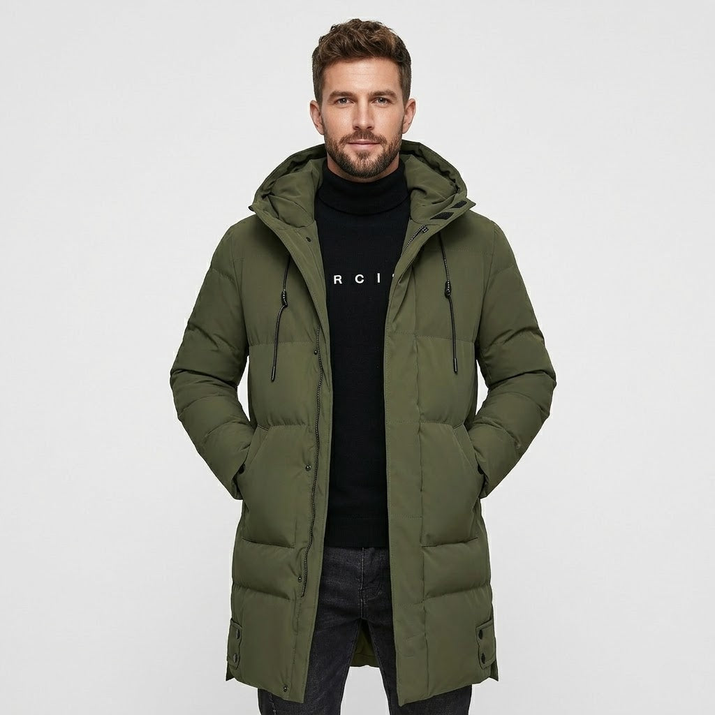Frank – Long, Water-Resistant Winter Parka with Hood