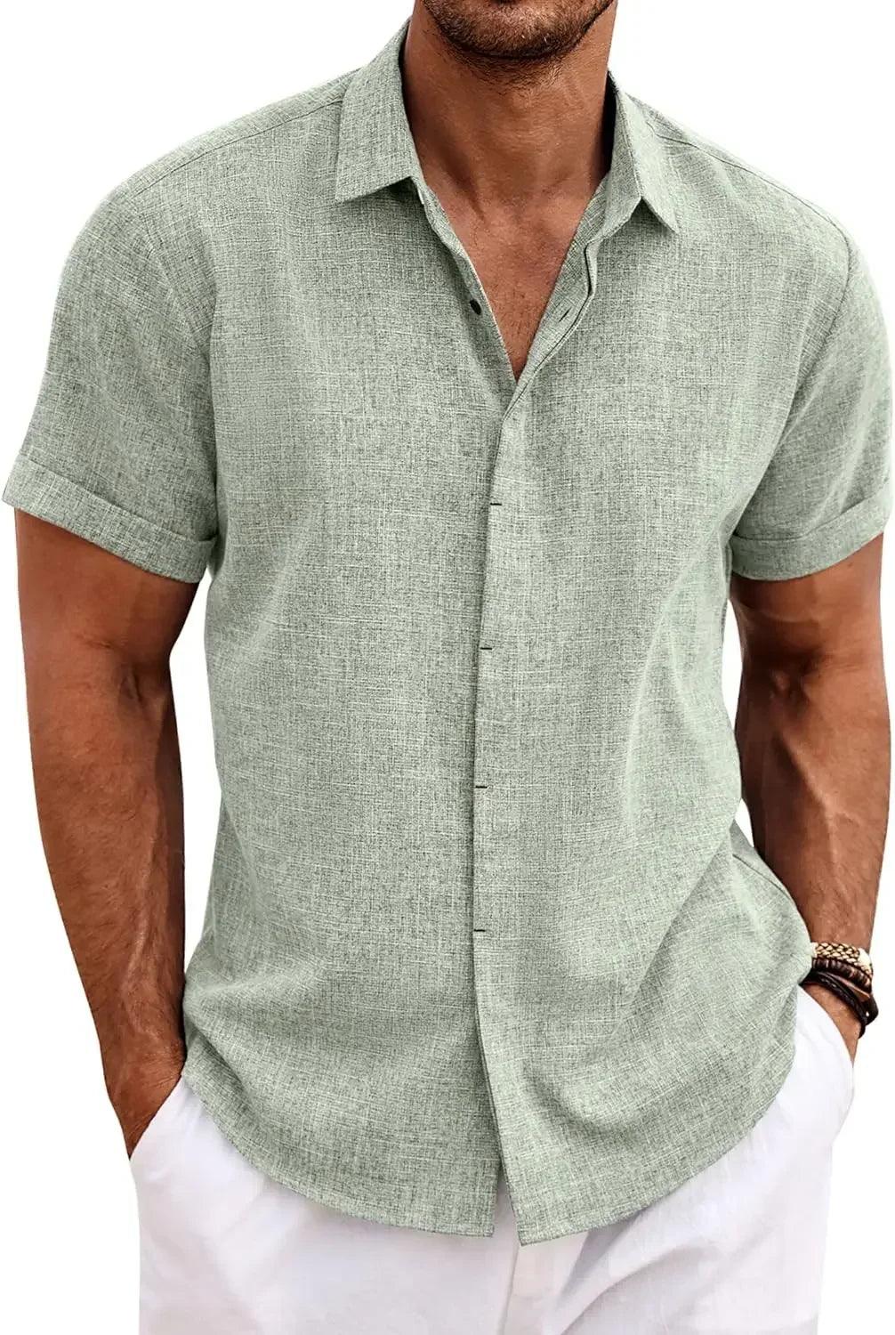 Chemise en lin Milo Riviera – Édition été à manches courtes