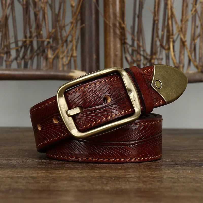 Handgefertigter Leder Gürtel