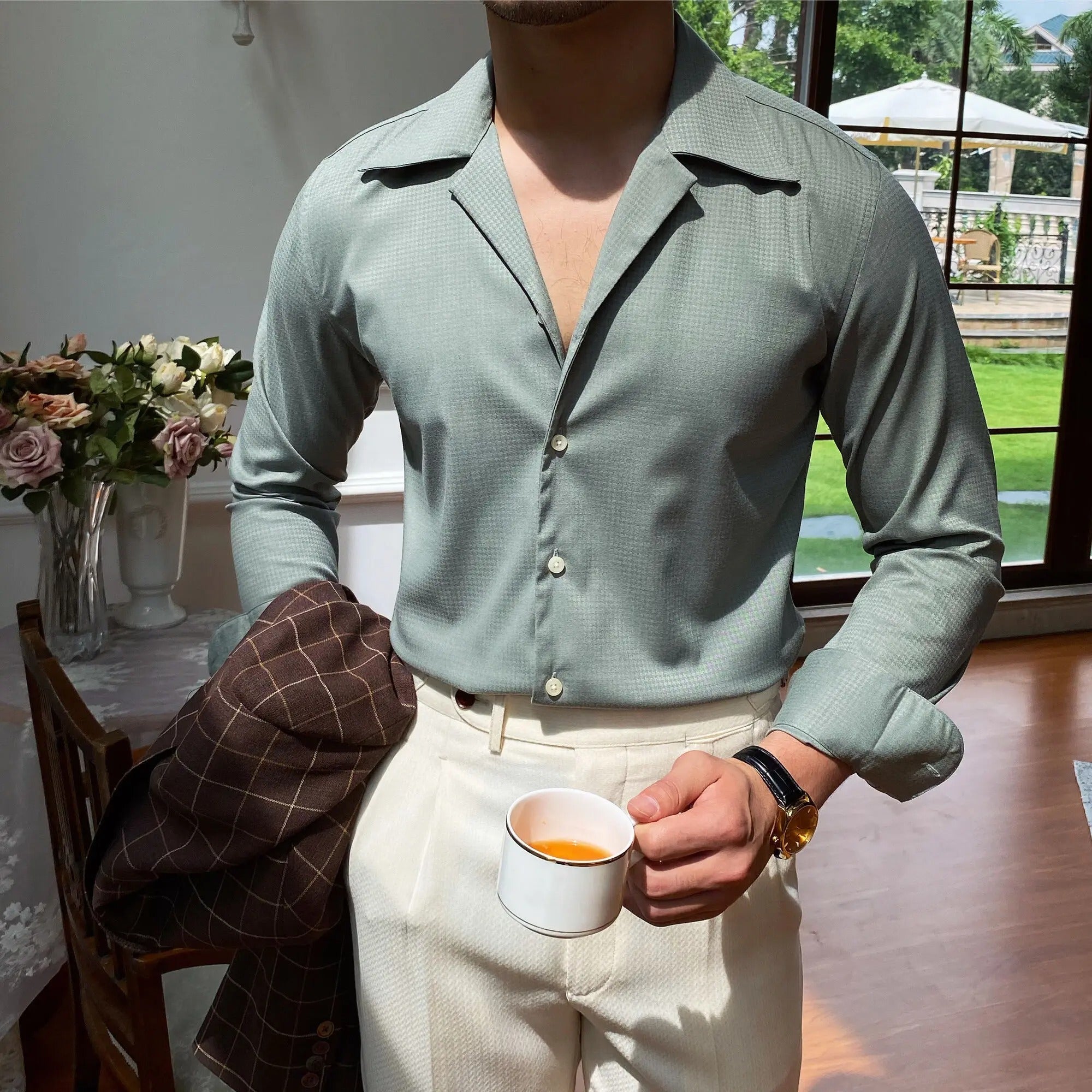 Luxuriöses Hochzeitshemd für Männer