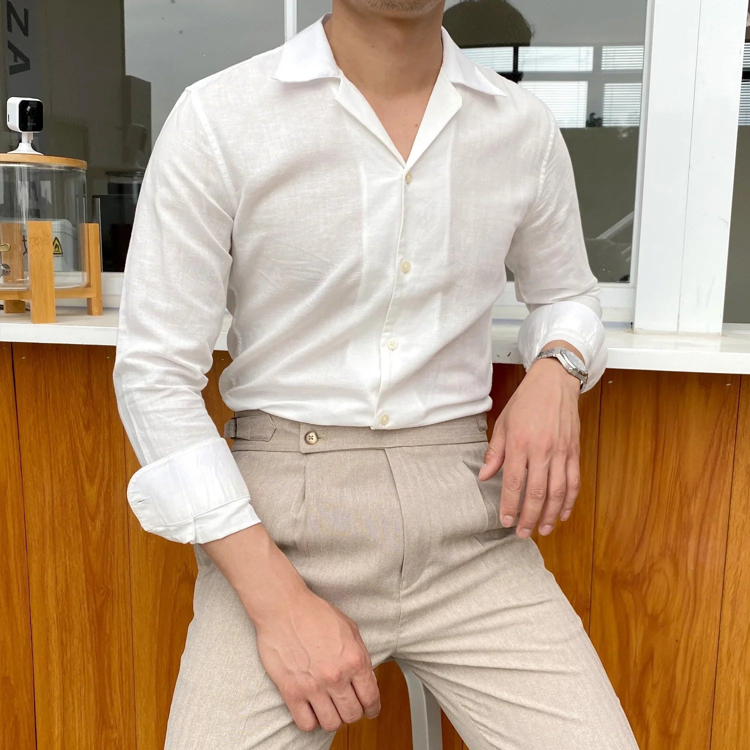 Chemise en lin Positano