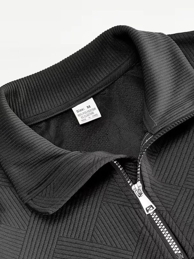 Pull-over essentiel Henley à fermeture éclair quart - Fayymont Co