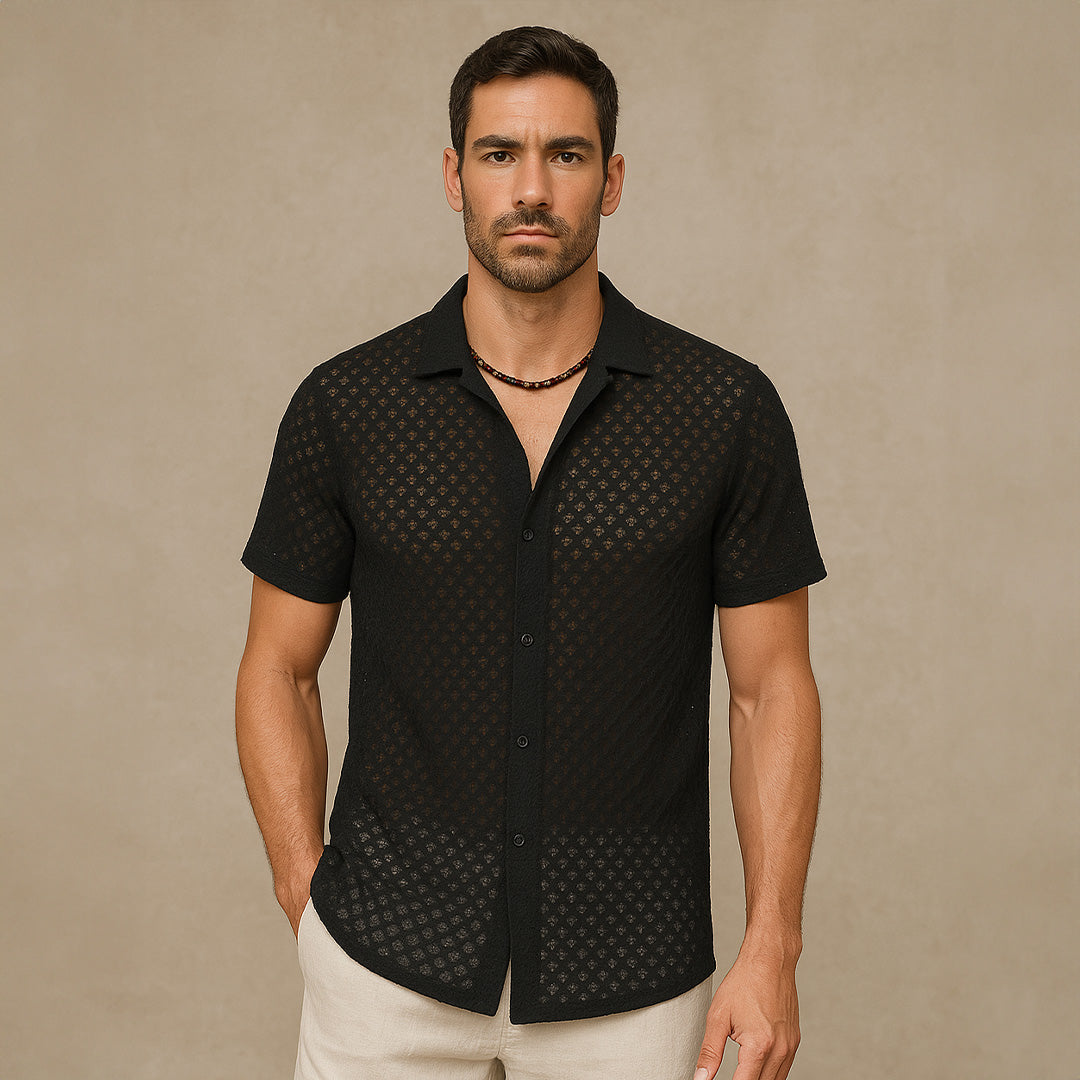 Chemise d'été en maille pour homme