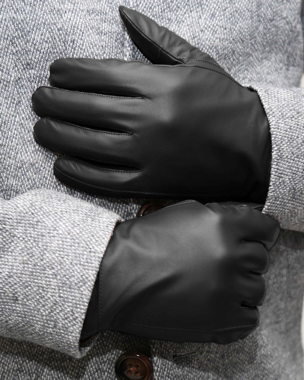 Gants en cuir - Noir
