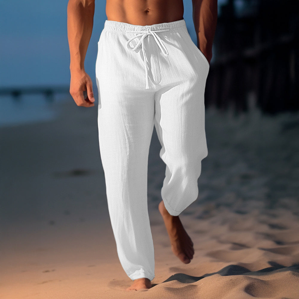 Pantalon en lin Andraus