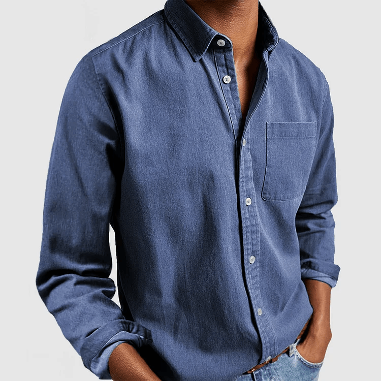Chemise décontractée pour homme en coton