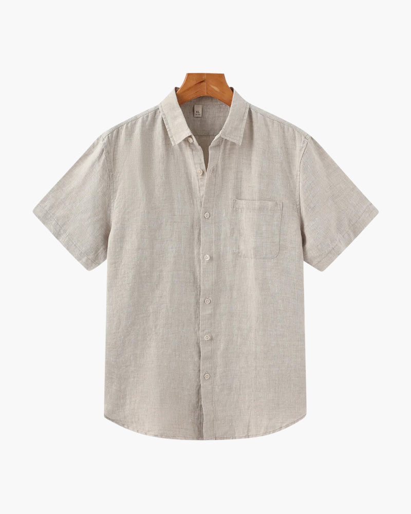 Cape Town - Chemise en lin (Manches courtes) | Obtenez des lunettes de soleil Old Money gratuites