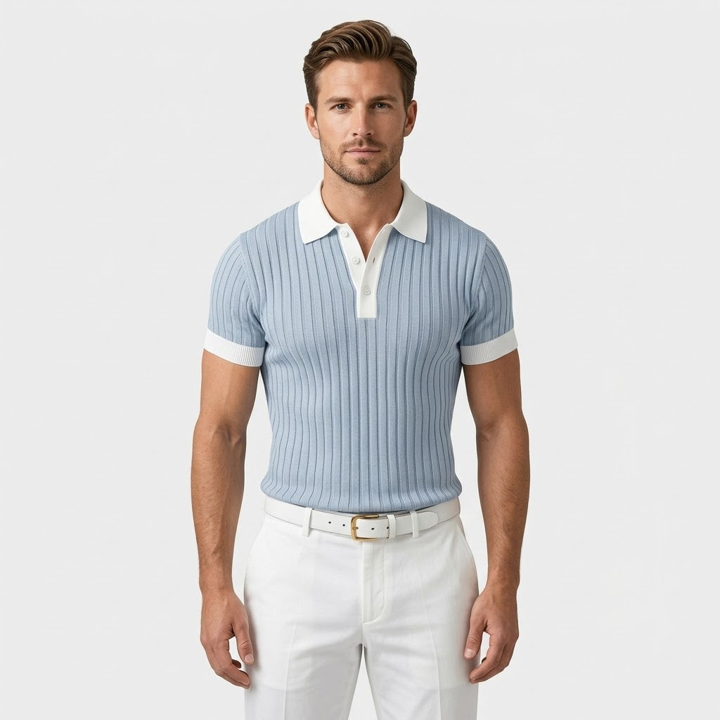 Belvoir | Polo en maille d'été – Chemises Old Money pour hommes