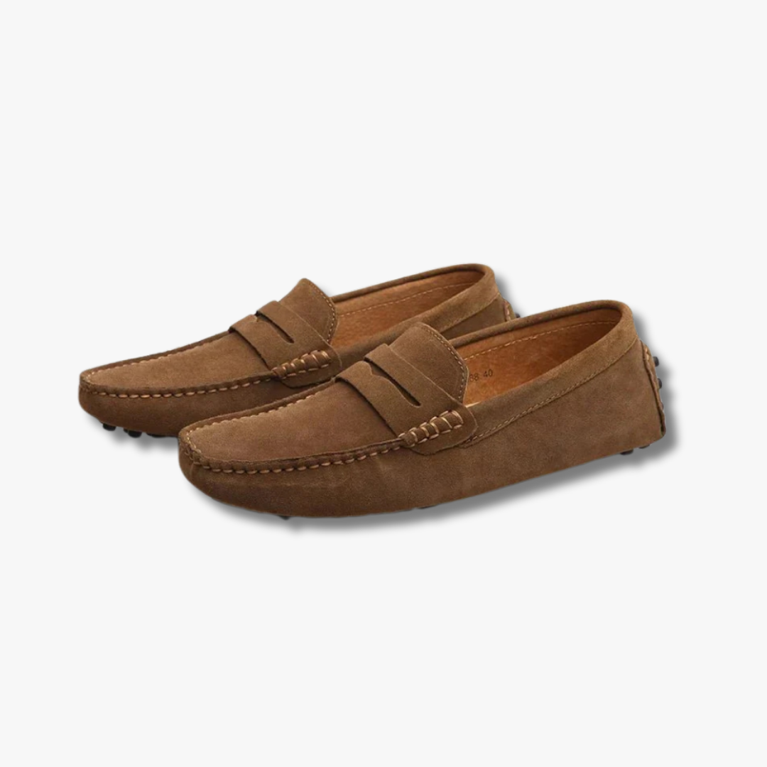 Mocassins de conduite en daim style italien pour hommes – Légers et élégants