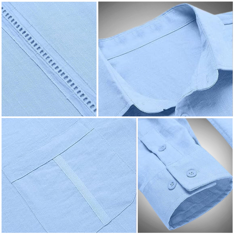 Chemise classique en popeline — manches longues