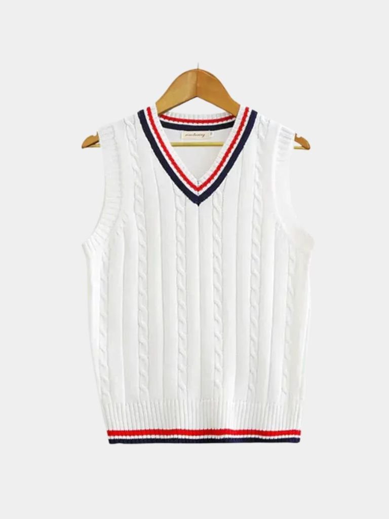 Veste en tricot essentielle Old Money