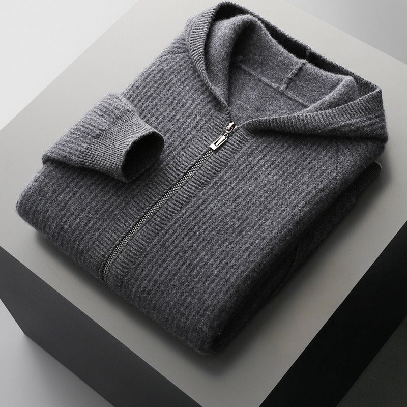 Sweat à capuche en laine LANCA