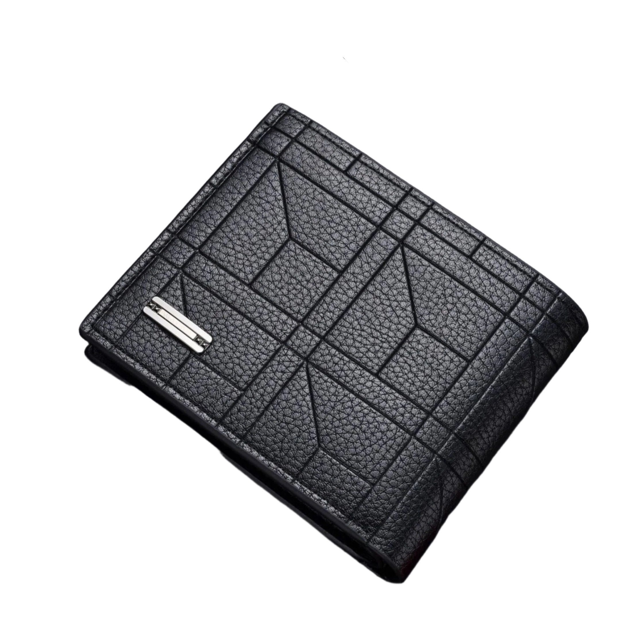 Portefeuille pour homme en cuir PU avec grande capacité et multiples emplacements pour cartes Cadeau parfait pour lui