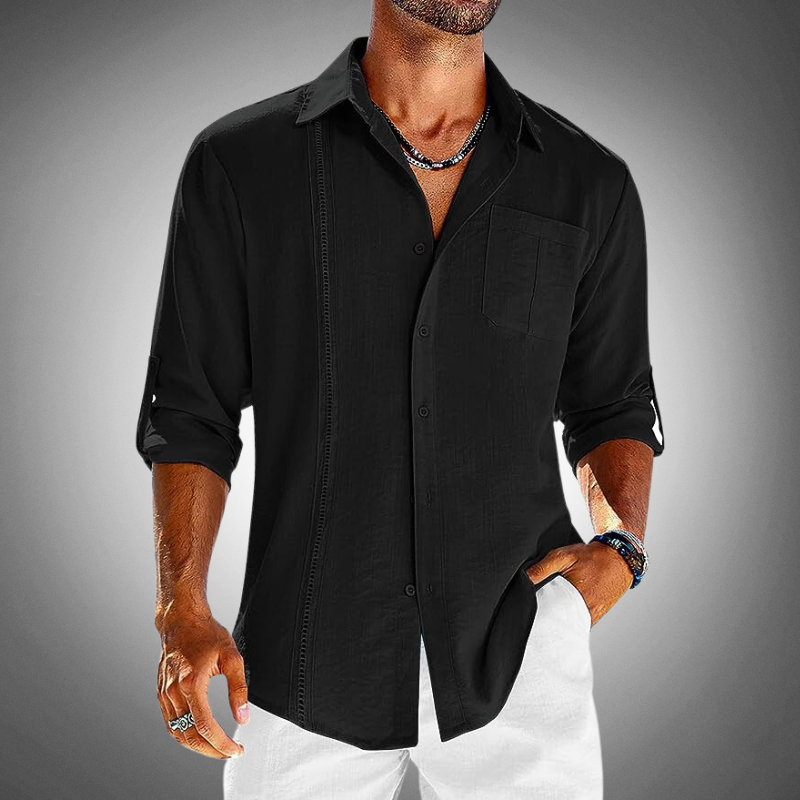 Chemise classique en popeline — manches longues