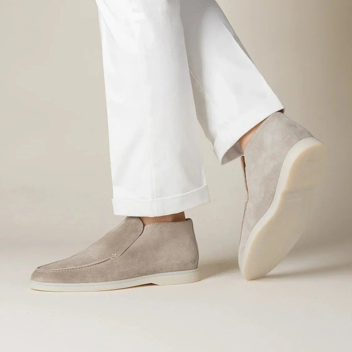 Mocassins en daim pour hommes style classique
