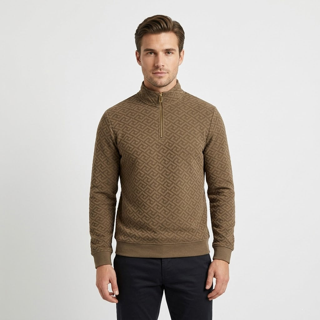 Lorenzo Vitali Jacquard Luxe Sweater