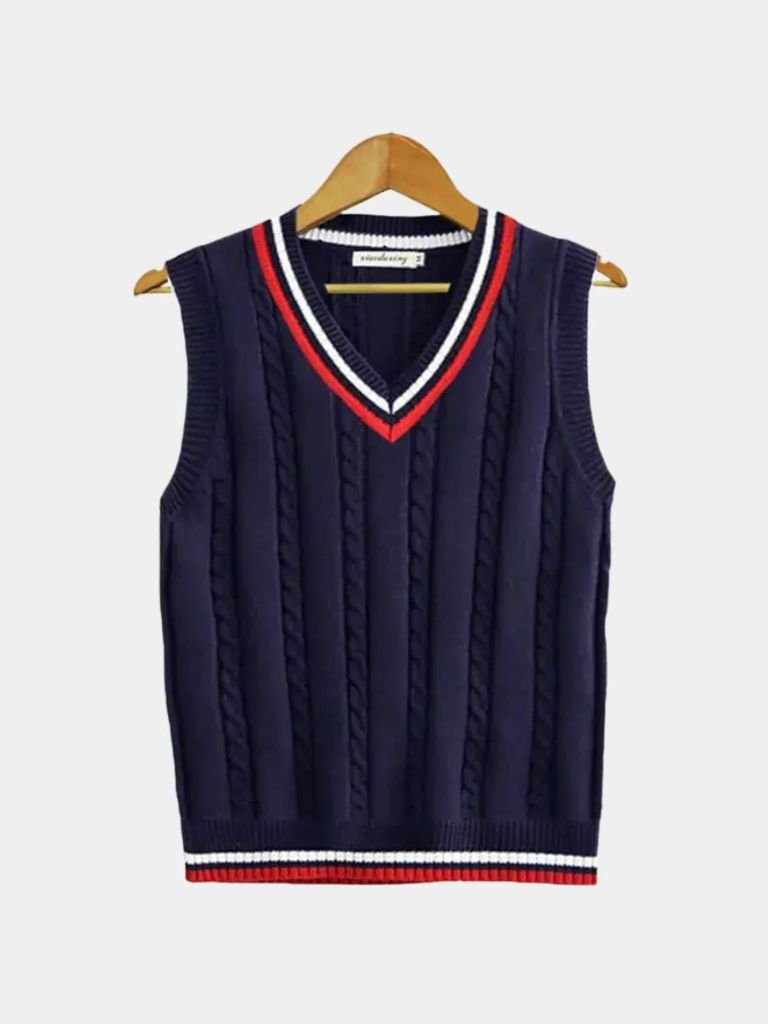 Veste en tricot essentielle Old Money