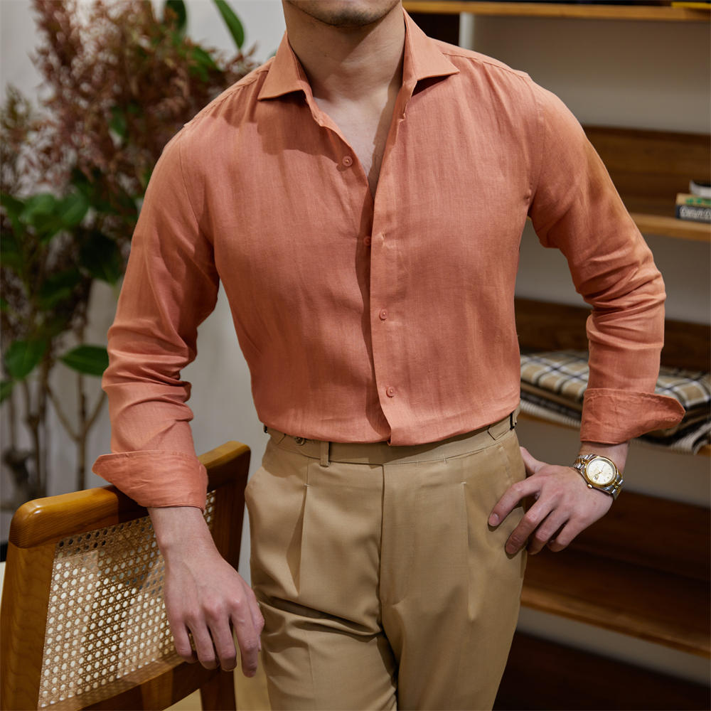 Chemise Monaco en lin à manches longues