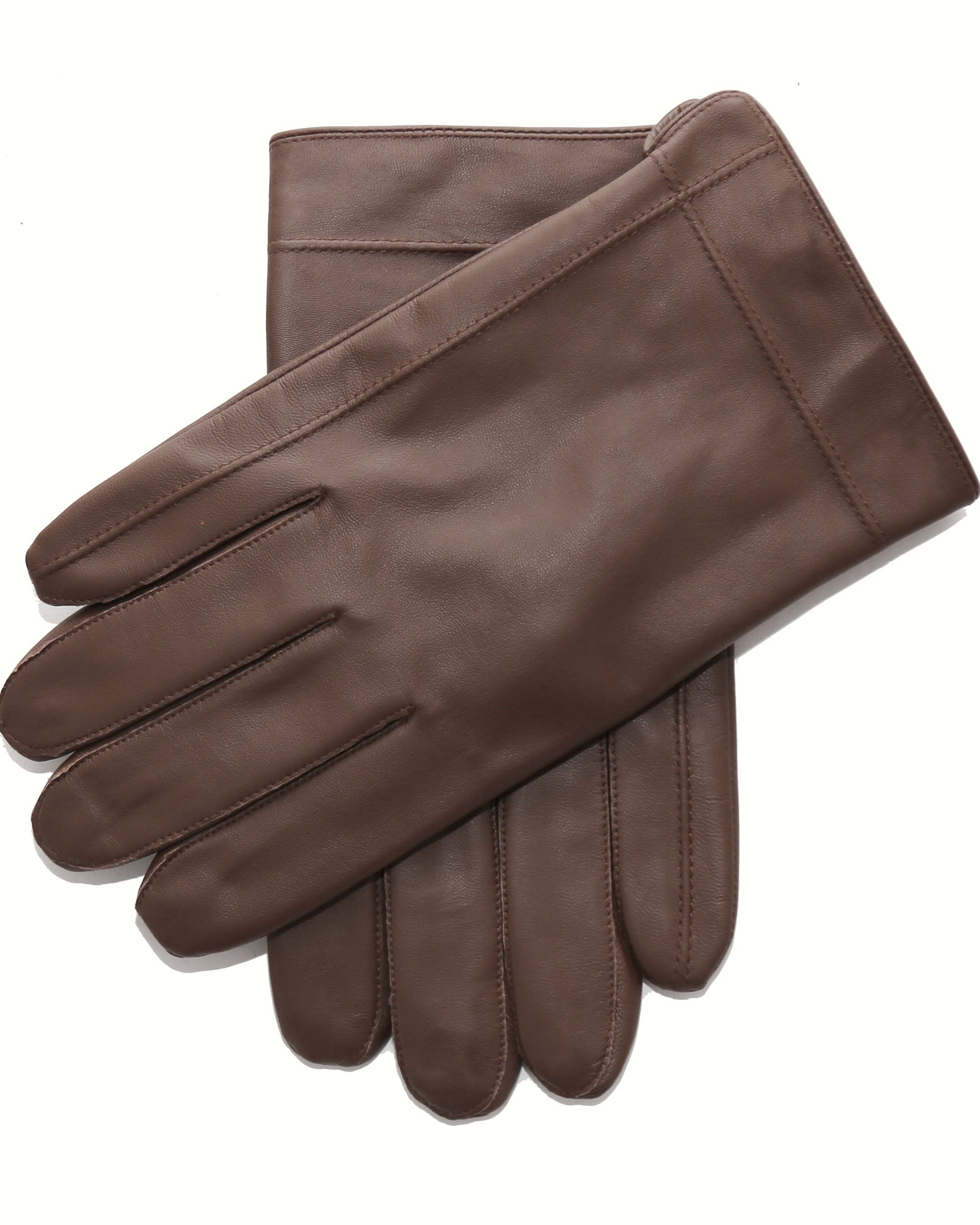 Gants en cuir - Marron foncé