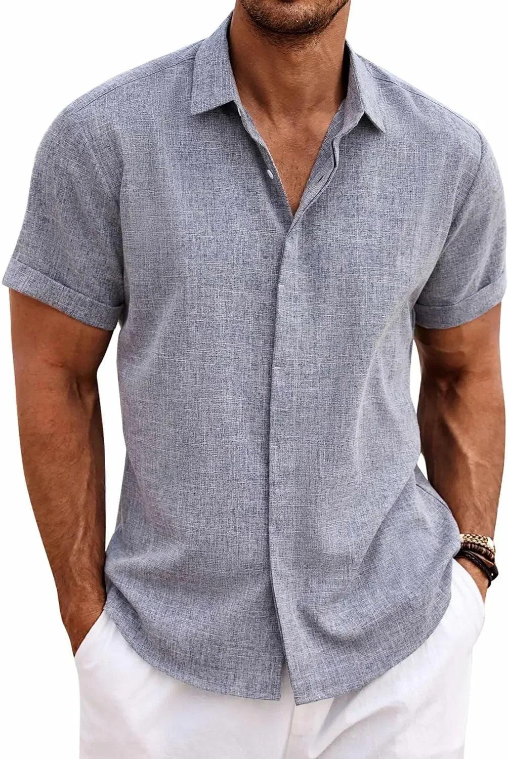 Chemise en lin Milo Riviera – Édition été à manches courtes