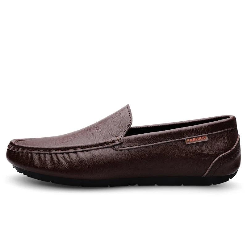Mocassins en cuir italien pour hommes Vittorio | Mocassins de luxe à enfiler