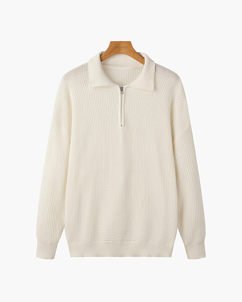 Pull en coton zippé - Fayymont Co