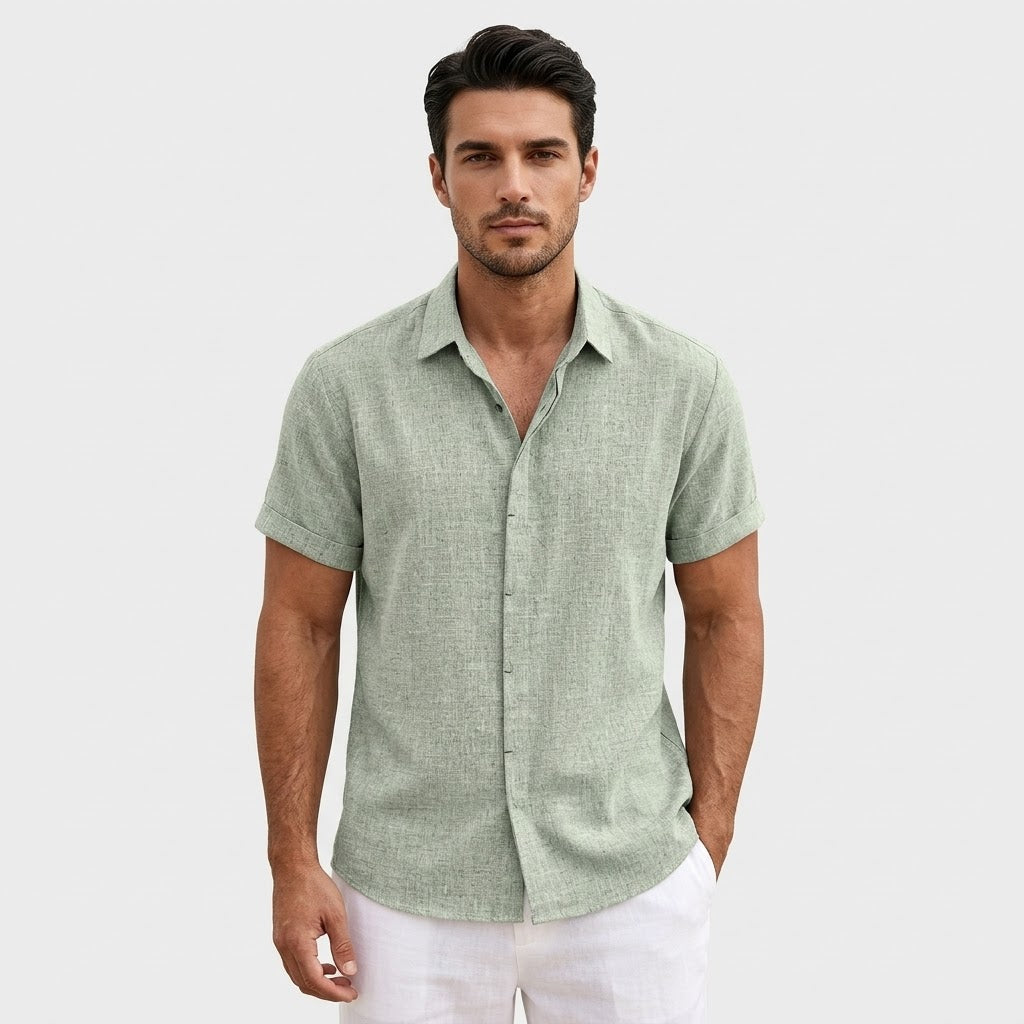 Chemise en lin Milo Riviera – Édition été à manches courtes