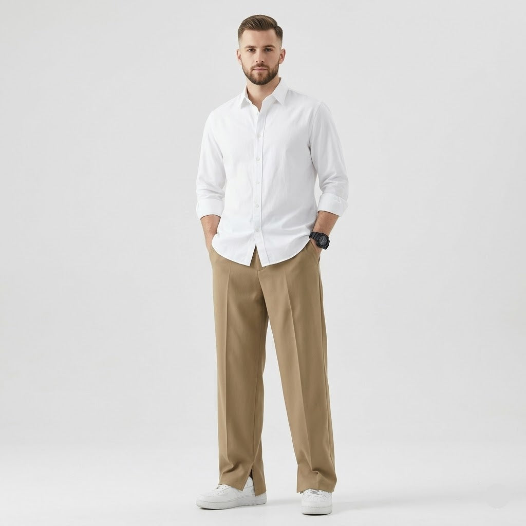 Pantalon décontracté Henley