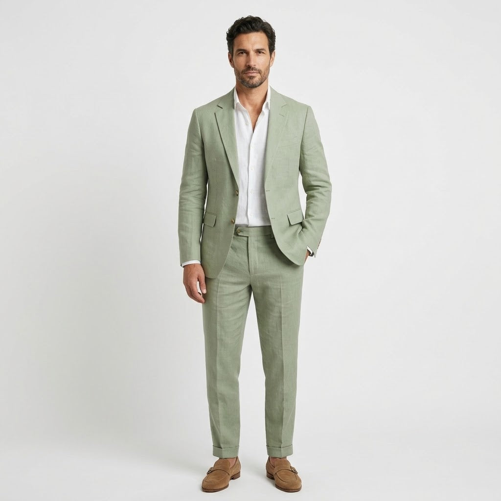 Men’s 2-Piece Linen Suit