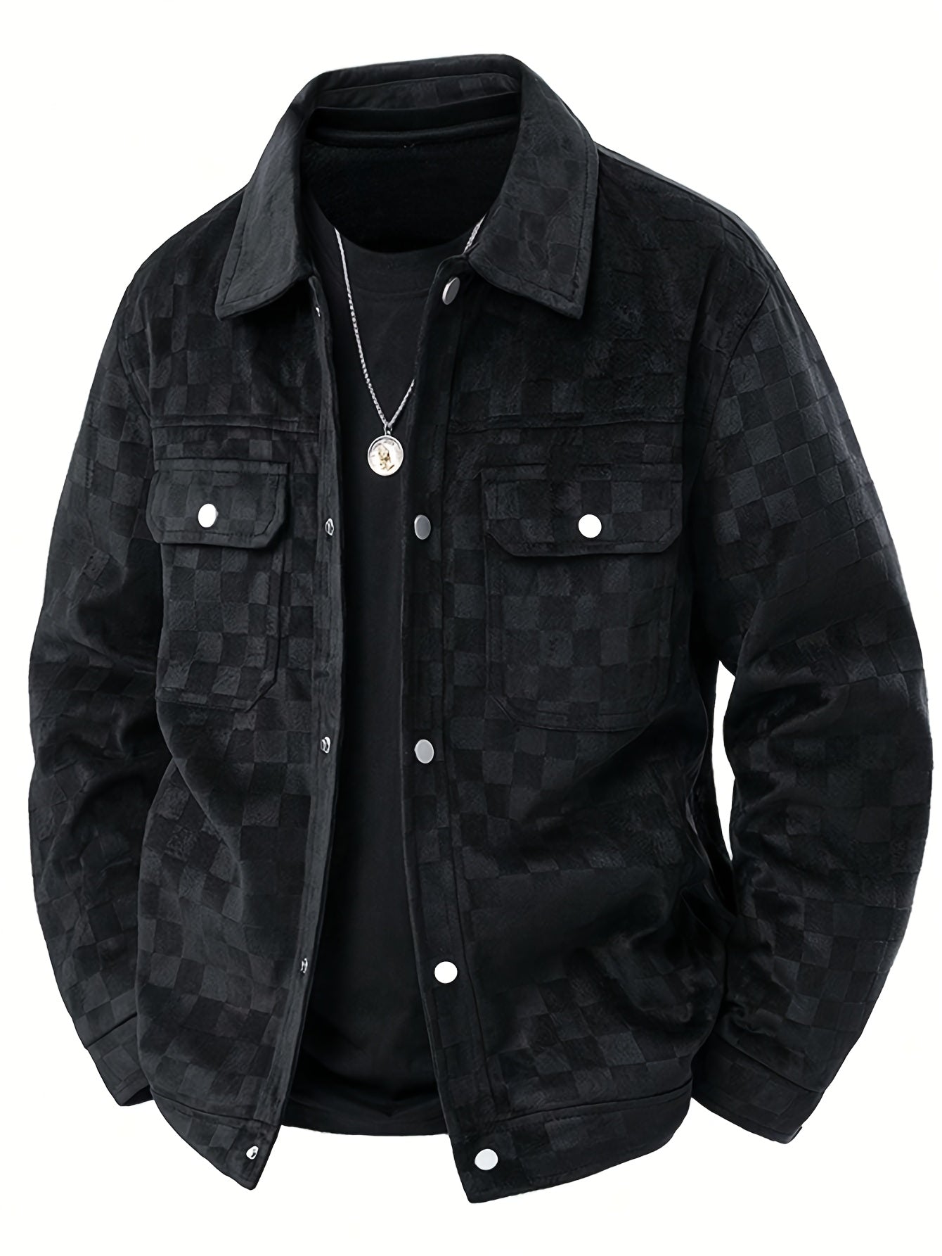 Caldero — Checkered Suede Jacket