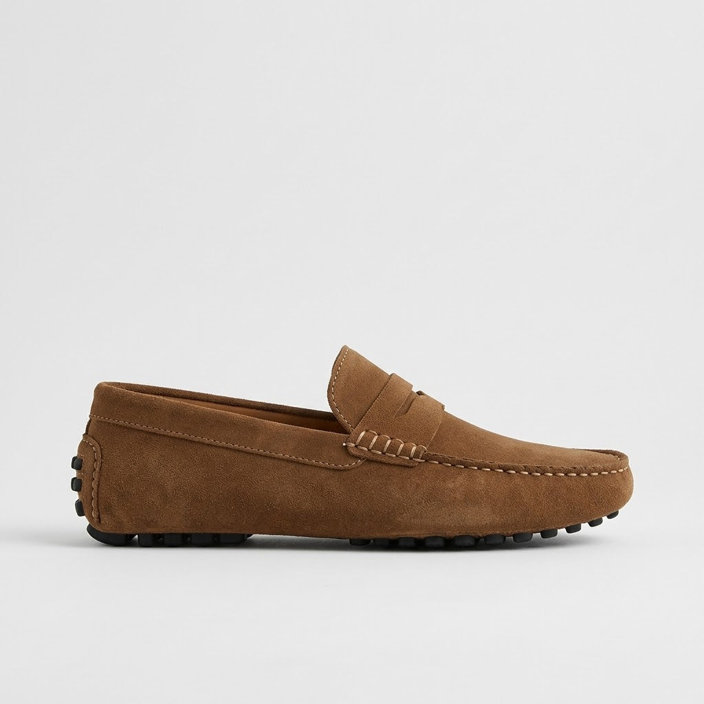 Mocassins de conduite en daim style italien pour hommes – Légers et élégants