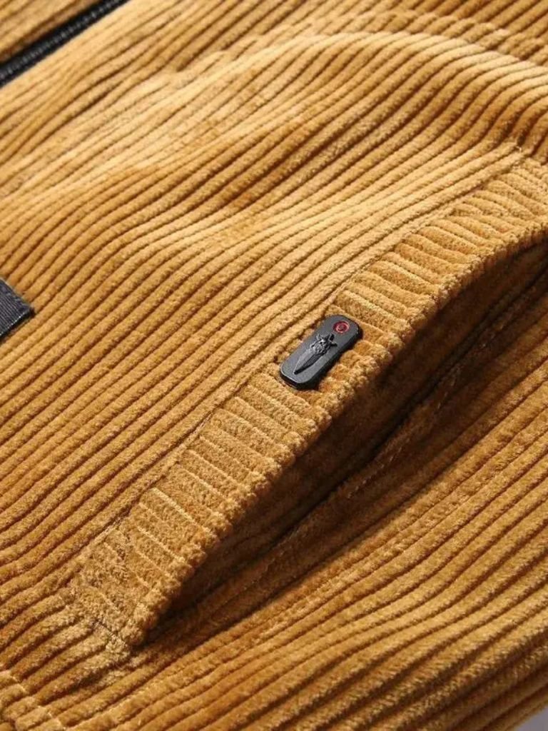 Thermal Windbreaker Corduroy Jacket