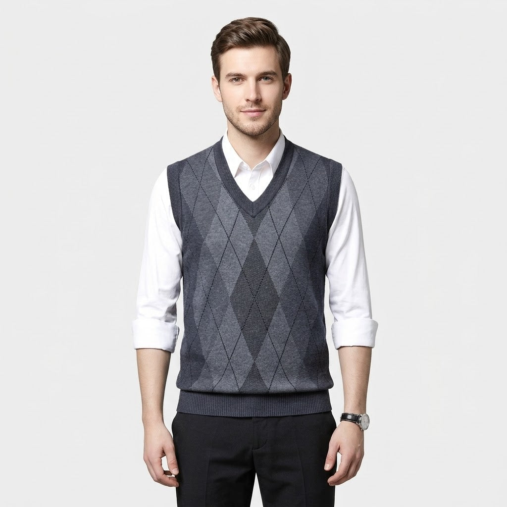 Academic Essential Knit Vest - Fayymont Co