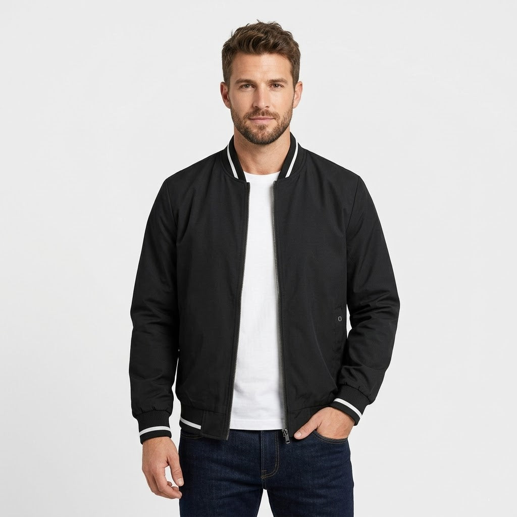 Casual Baseball Bomber Jacket - Fayymont Co