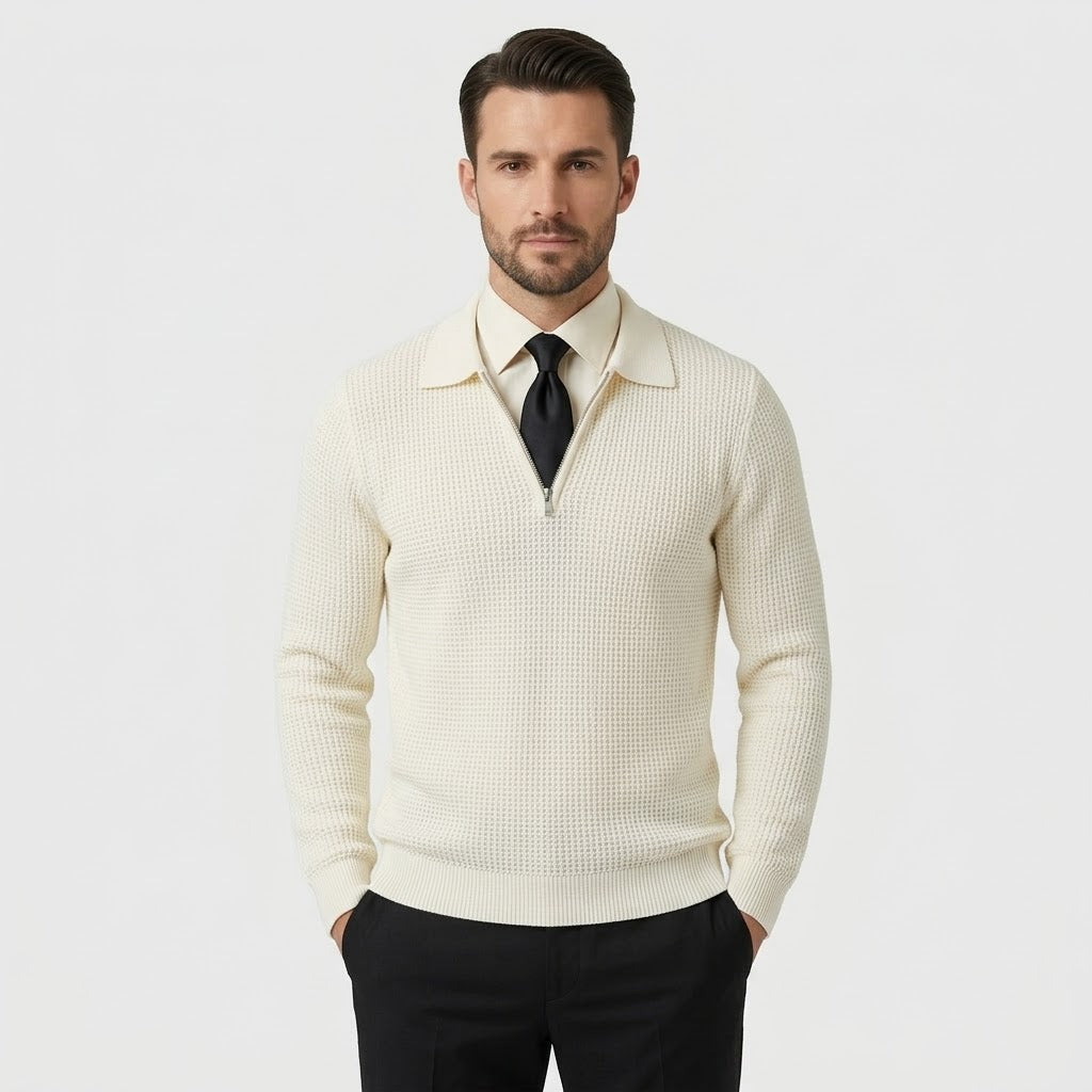 Pull en coton zippé - Fayymont Co