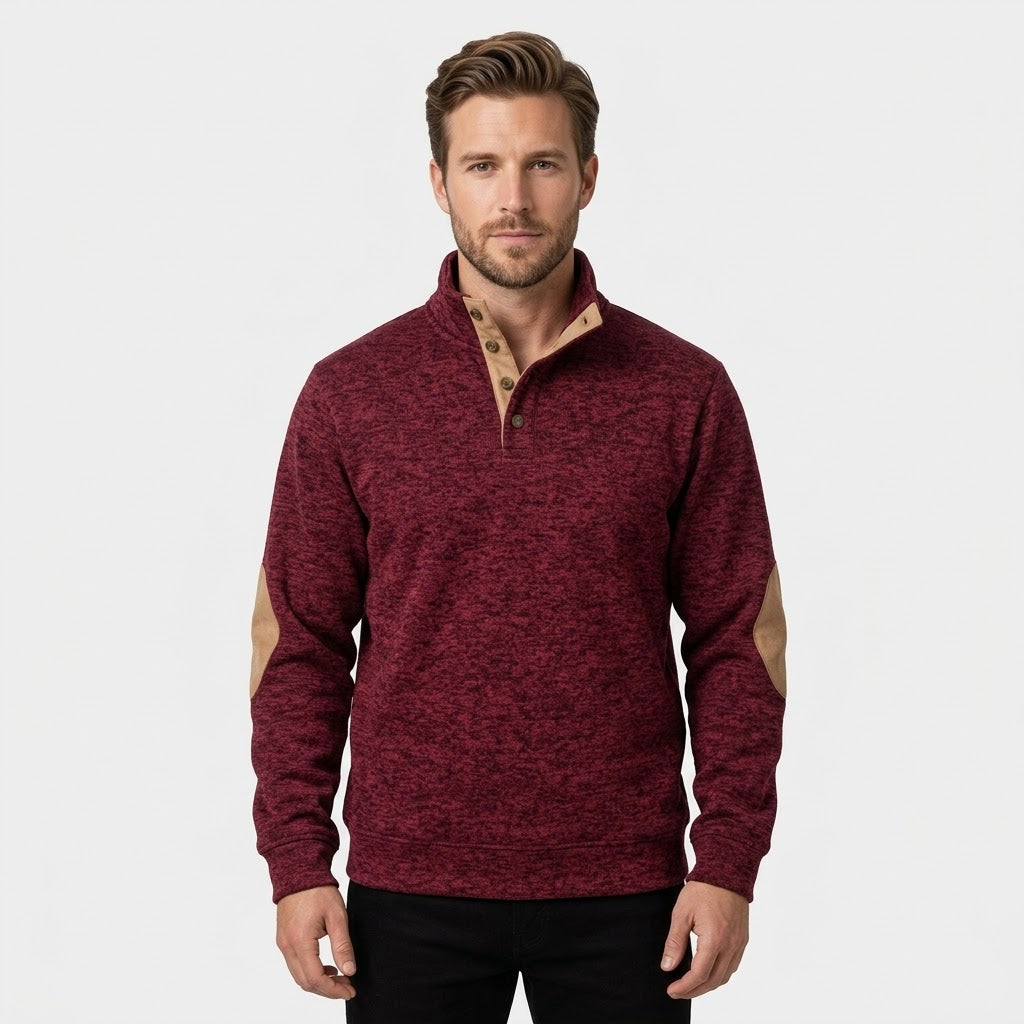 Lucien Heritage Elbow High Collar Pullover