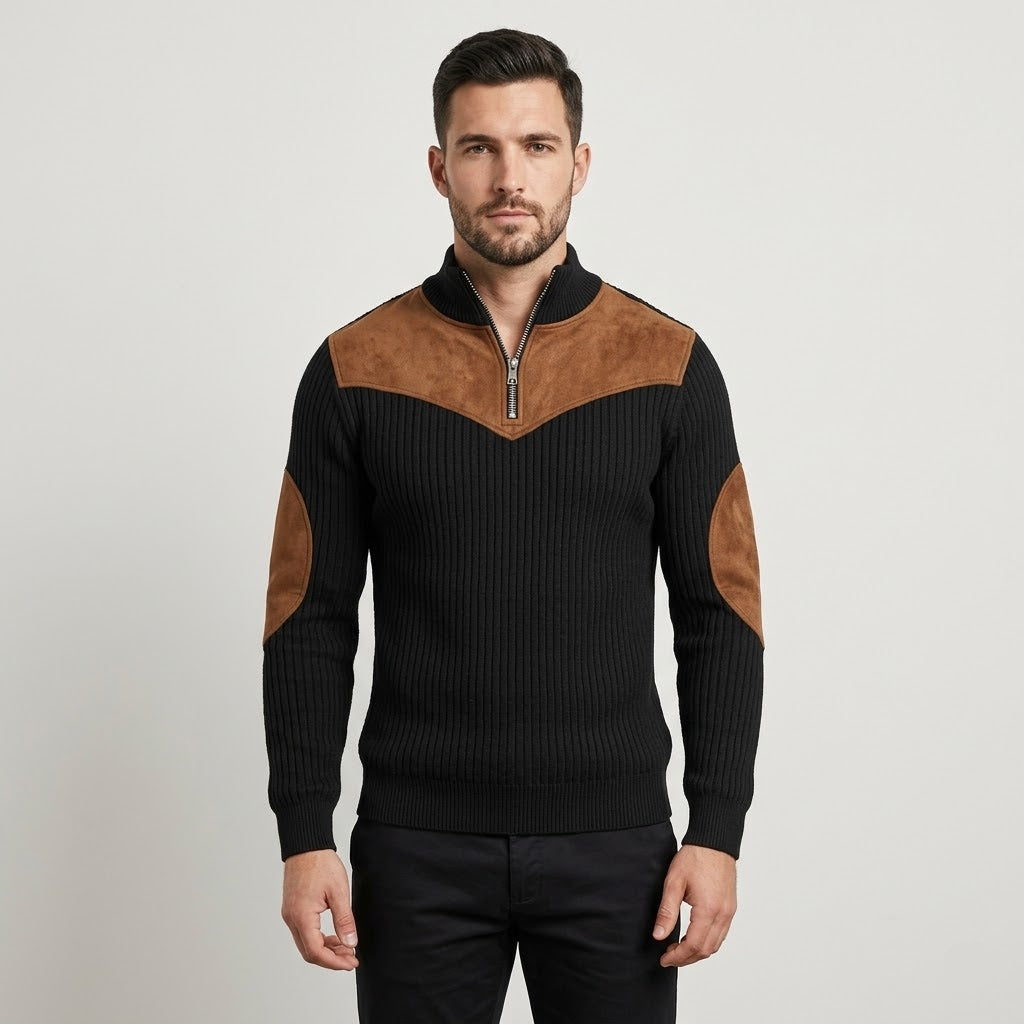 Half-Zip Retro Pullover Sweater for Men – Fayymont Co