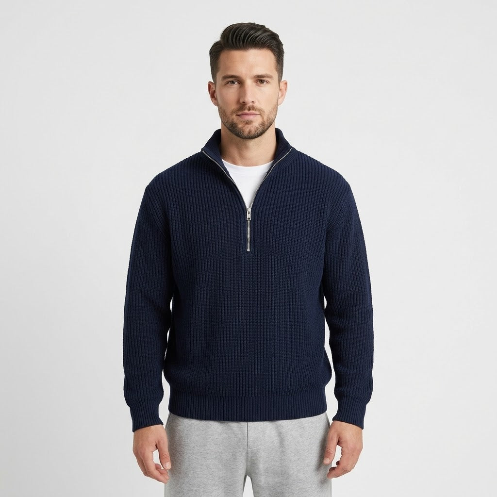 Jeonju Halb-Reißverschluss Pullover